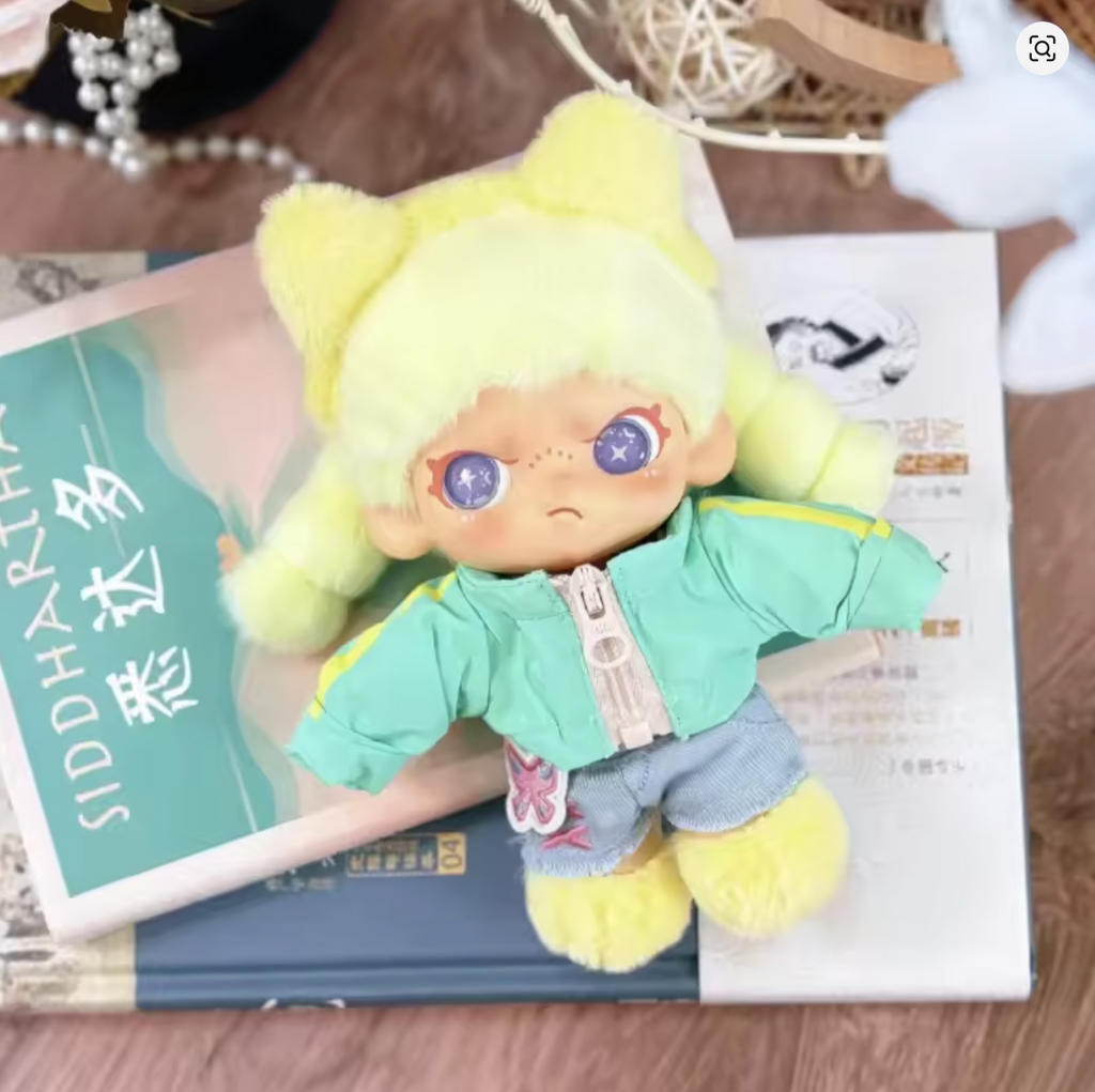 Adorable Animal Hat Plush Dolls – Collectible Starry-Eyed Figures