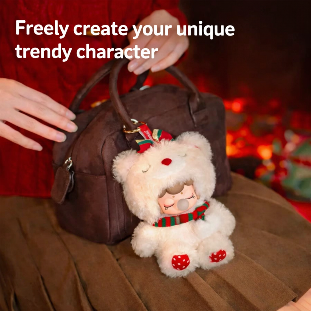 Cute Bear Plush Doll with Trendy Accessories